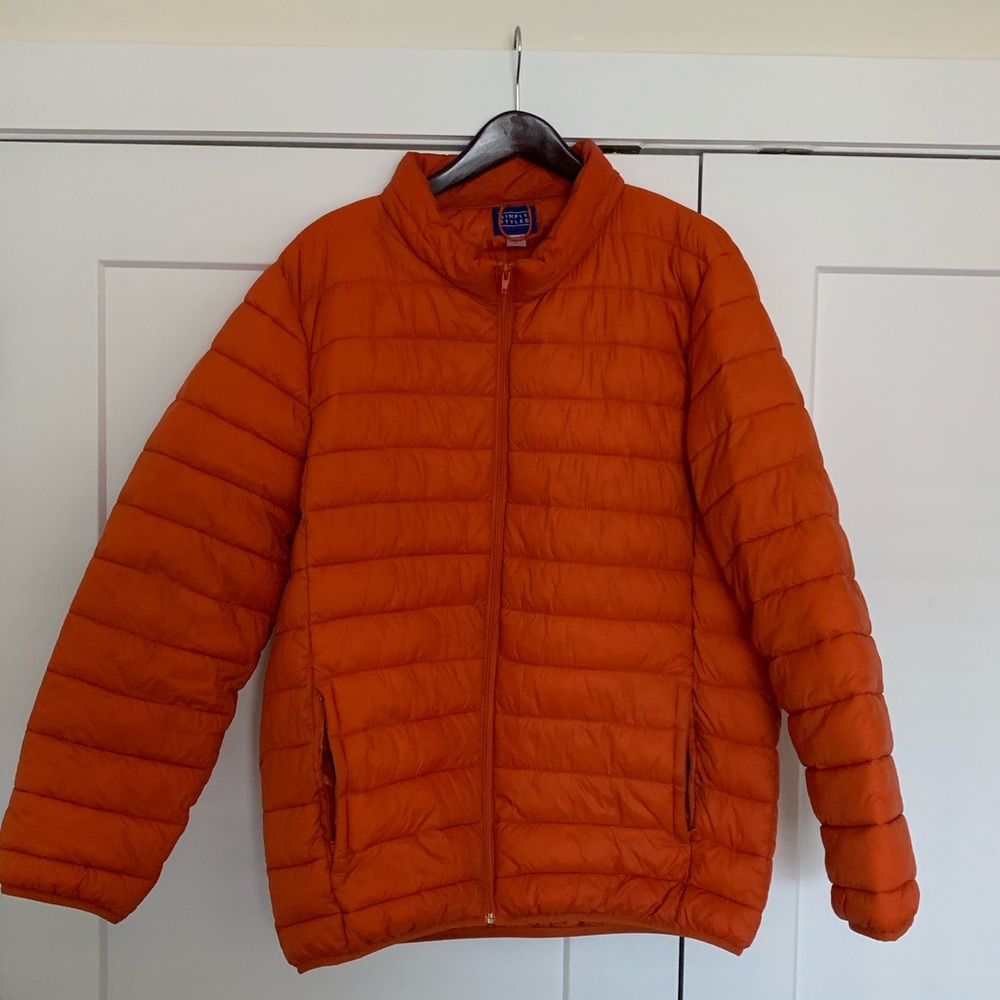 XXL ORANGE PUFFY WINTER JACKET